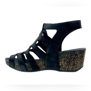 Women's Dansko Selina Black Waxy Burnished Leather size 39